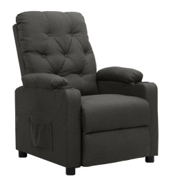 Fauteuil inclinable Gris foncé Tissu