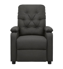 Fauteuil inclinable Gris foncé Tissu