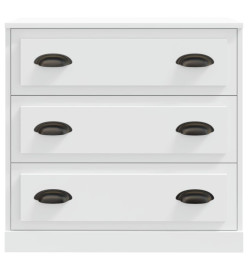 Buffets 2 pcs blanc bois d'ingénierie