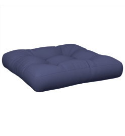 Coussin de palette bleu marine 60x61,5x10 cm tissu