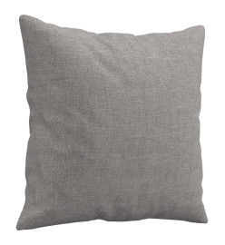 Coussins décoratifs 2 pcs Gris clair 40x40 cm Tissu