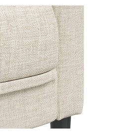 Fauteuil crème tissu