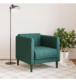 Fauteuil vert foncé tissu