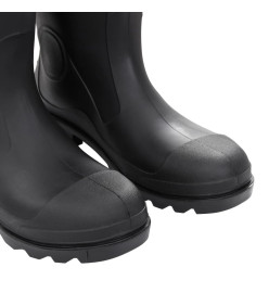 Bottes de pluie avec chaussettes amovibles noir taille 44 PVC