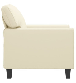 Fauteuil Crème 60 cm Similicuir