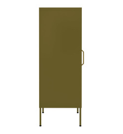 Armoire de rangement Vert olive 42,5x35x101,5 cm Acier