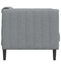 Fauteuil gris clair tissu