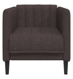 Fauteuil marron foncé tissu