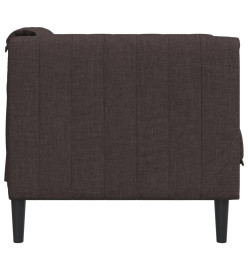 Fauteuil marron foncé tissu