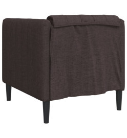 Fauteuil marron foncé tissu