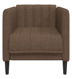 Fauteuil marron tissu