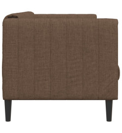 Fauteuil marron tissu