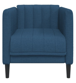 Fauteuil bleu tissu