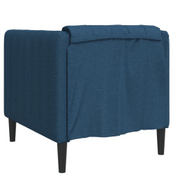 Fauteuil bleu tissu