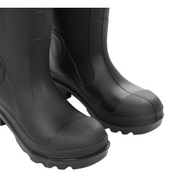 Bottes de pluie avec chaussettes amovibles noir taille 39 PVC