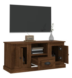 Meuble TV chêne marron 100x35,5x45 cm bois d'ingénierie