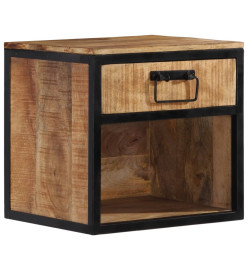 Table de chevet 40x35x40 cm bois de manguier massif