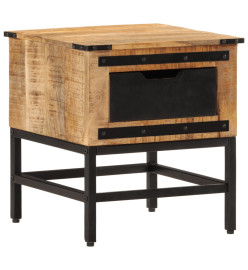 Table de chevet 40x40x45 cm bois de manguier massif