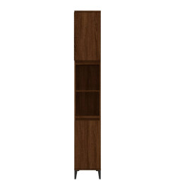 Armoire de bain chêne marron 30x30x190 cm bois d'ingénierie