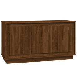 Buffet chêne marron 102x35x55 cm bois d'ingénierie