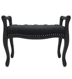 Banc Noir 80x45x60 cm Velours