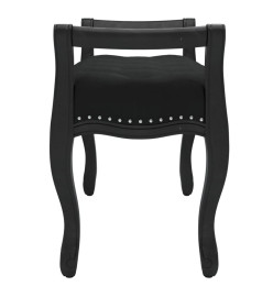 Banc Noir 80x45x60 cm Velours