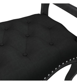 Banc Noir 80x45x60 cm Velours