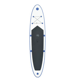 Ensemble de planche SUP gonflable avec voile Bleu et blanc