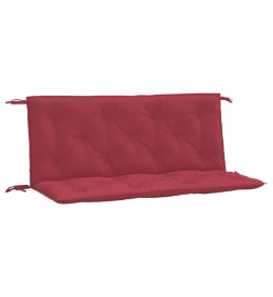 Coussins de banc de jardin 2 pcs rouge bordeaux tissu Oxford