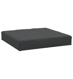 Coussins de palette 2 pcs noir tissu oxford