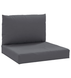 Coussins de palette 2 pcs anthracite tissu oxford