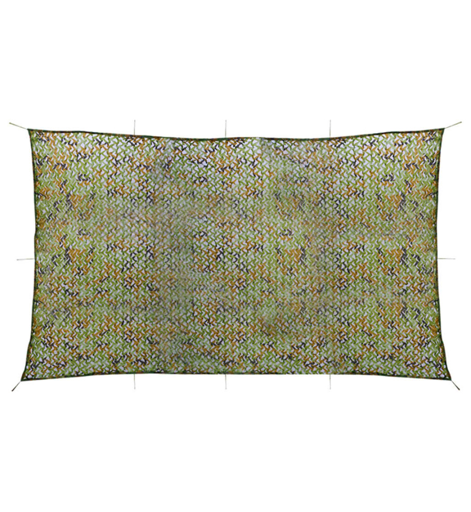 Filet de camouflage avec sac de rangement 2x7 m Vert