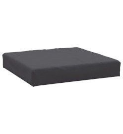 Coussin de palette anthracite 60x60x8 cm tissu oxford