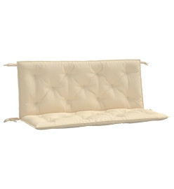 Coussins de banc de jardin 2 pcs beige 120x50x7 cm tissu Oxford