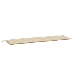 Coussin de banc de jardin beige 200x50x7 cm tissu oxford