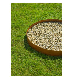 Nature Bordures de jardin 3 pcs 91,4x10,2 cm acier corten