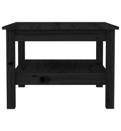 Table basse Noir 55x55x40 cm Bois massif de pin