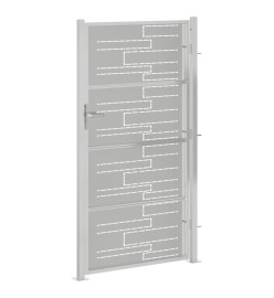 Portail de jardin 100x180 cm acier inoxydable