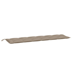 Coussins de banc de jardin 2 pcs taupe 200x50x7 cm tissu Oxford