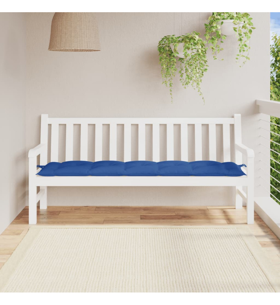 Coussin de banc de jardin bleu royal 180x50x7 cm tissu oxford Coussin de banc de jardin bleu royal 180x50x7 cm tissu oxford
