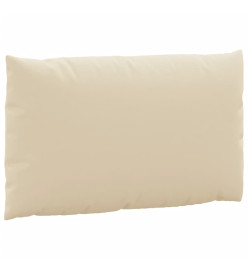 Coussins de palette 2 pcs beige tissu oxford