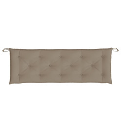 Coussin de banc de jardin taupe 150x50x7 cm tissu oxford