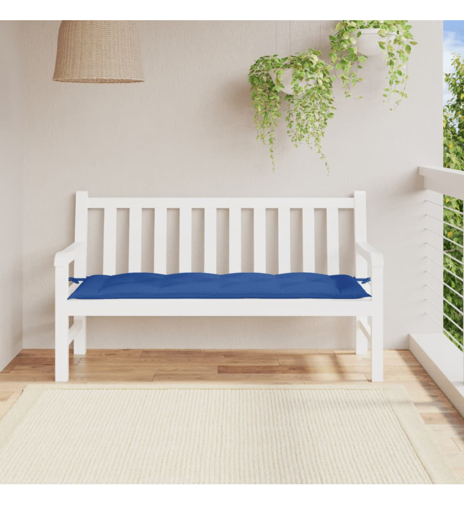 Coussin de banc de jardin bleu royal 150x50x7 cm tissu oxford Coussin de banc de jardin bleu royal 150x50x7 cm tissu oxford
