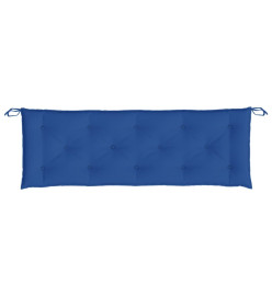 Coussin de banc de jardin bleu royal 150x50x7 cm tissu oxford