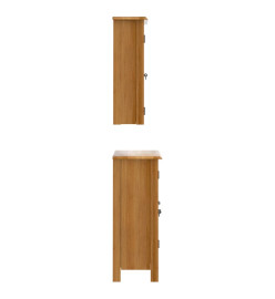 Ensemble de meubles de salle de bain 2 pcs bois de pin massif