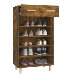 Meuble à chaussures Chêne fumé 60x35x105 cm Bois d'ingénierie