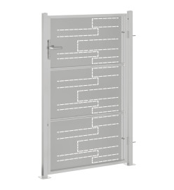 Portail de jardin 100x125 cm acier inoxydable