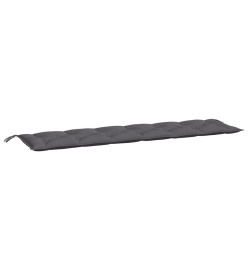 Coussin de banc de jardin anthracite 200x50x7 cm tissu oxford