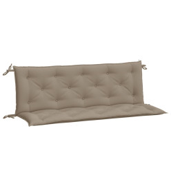 Coussins de banc de jardin 2 pcs taupe 150x50x7 cm tissu Oxford