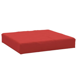 Coussin de palette rouge 60x60x8 cm tissu oxford